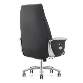 Кресло HAWASAN PREMIUM EX-800, до 200 кг, синхромеханизм, алюминий, экокожа, черное, 533234