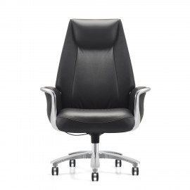 Кресло HAWASAN PREMIUM EX-800, до 200 кг, синхромеханизм, алюминий, экокожа, черное, 533234