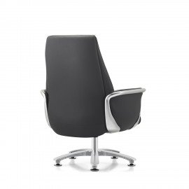 Кресло HAWASAN PREMIUM EX-801, до 200 кг, алюминий, экокожа, черное, 533235