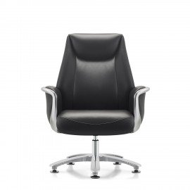 Кресло HAWASAN PREMIUM EX-801, до 200 кг, алюминий, экокожа, черное, 533235