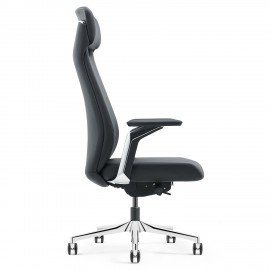 Кресло HAWASAN PREMIUM EX-830 X-ONE, синхромеханизм, алюминий, экокожа, черное, 533239