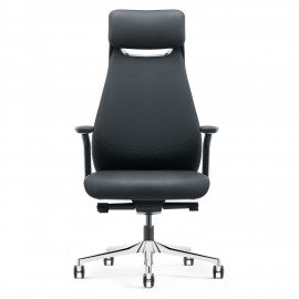 Кресло HAWASAN PREMIUM EX-830 X-ONE, синхромеханизм, алюминий, экокожа, черное, 533239