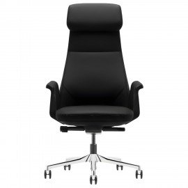 Кресло HAWASAN PREMIUM EX-840 STELLAR, синхромеханизм, алюминий, экокожа, черное, 533241