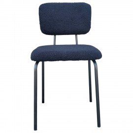 Стулья BRABIX "Ideal CF-080", КОМПЛЕКТ 4 шт., черный каркас, букле черный, 533244