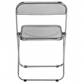 Стул складной прозрачный тонированный BRABIX "Glam CF-020", хромированный каркас, пластик, 533247