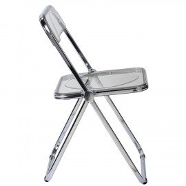 Стул складной прозрачный тонированный BRABIX "Glam CF-020", хромированный каркас, пластик, 533247