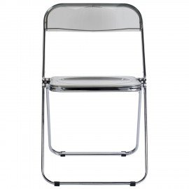 Стул складной прозрачный тонированный BRABIX "Glam CF-020", хромированный каркас, пластик, 533247