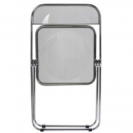 Стул складной прозрачный тонированный BRABIX "Glam CF-020", хромированный каркас, пластик, 533247