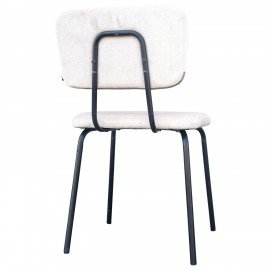 Стулья BRABIX "Dream CF-090", КОМПЛЕКТ 4 шт., черный каркас, ткань бежевая, 533251