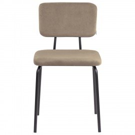Стулья BRABIX "Dream CF-090", КОМПЛЕКТ 4 шт., черный каркас, ткань бежевая, 533251