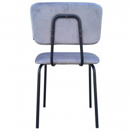 Стулья BRABIX "Dream CF-090", КОМПЛЕКТ 4 шт., черный каркас, ткань серая, 533252