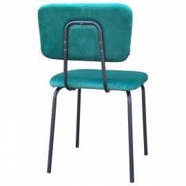 Стулья BRABIX "Dream CF-090", КОМПЛЕКТ 4 шт., черный каркас, ткань зеленая, 533253