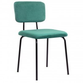 Стулья BRABIX "Dream CF-090", КОМПЛЕКТ 4 шт., черный каркас, ткань зеленая, 533253