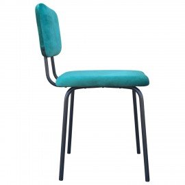 Стулья BRABIX "Dream CF-090", КОМПЛЕКТ 4 шт., черный каркас, ткань зеленая, 533253