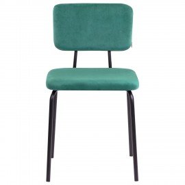 Стулья BRABIX "Dream CF-090", КОМПЛЕКТ 4 шт., черный каркас, ткань зеленая, 533253