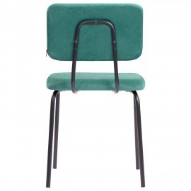 Стулья BRABIX "Dream CF-090", КОМПЛЕКТ 4 шт., черный каркас, ткань зеленая, 533253