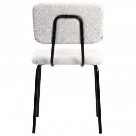 Стулья BRABIX "Ideal CF-080", КОМПЛЕКТ 4 шт., черный каркас, букле белый, 533254