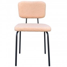 Стулья BRABIX "Ideal CF-080", КОМПЛЕКТ 4 шт., черный каркас, букле бежевый, 533255