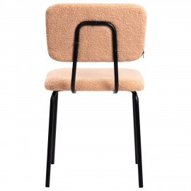 Стулья BRABIX "Ideal CF-080", КОМПЛЕКТ 4 шт., черный каркас, букле бежевый, 533255