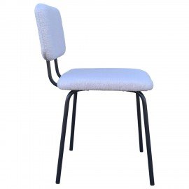 Стулья BRABIX "Ideal CF-080", КОМПЛЕКТ 4 шт., черный каркас, букле серый, 533256