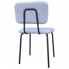 Стулья BRABIX "Ideal CF-080", КОМПЛЕКТ 4 шт., черный каркас, букле серый, 533256