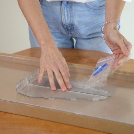 Экран для кондиционера настенного 100*850*315, ПЭТ, прозрачный 2 мм., 10000022