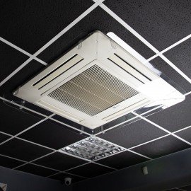 Экран для кондиционера потолочного размером от 550*550 до 650*650мм, ПЭТ прозрачный 1,5 мм, 10000057
