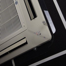 Экран для кондиционера потолочного размером от 950*950 до 1050*1050мм, ПЭТ прозрачный, 10000061