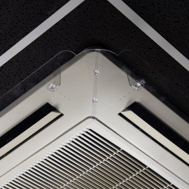 Экран для кондиционера потолочного размером от 950*950 до 1050*1050мм, ПЭТ прозрачный, 10000061