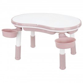 Стол детский трансформер 3 в 1 BRABIX KIDS CT-001, растущий, 2-8 лет, пластик, розовый, 533289