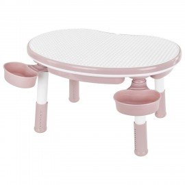 Стол детский трансформер 3 в 1 BRABIX KIDS CT-001, растущий, 2-8 лет, пластик, розовый, 533289