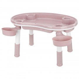 Стол детский трансформер 3 в 1 BRABIX KIDS CT-001, растущий, 2-8 лет, пластик, розовый, 533289