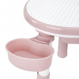 Стол детский трансформер 3 в 1 BRABIX KIDS CT-001, растущий, 2-8 лет, пластик, розовый, 533289