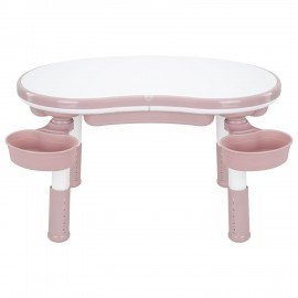 Стол детский трансформер 3 в 1 BRABIX KIDS CT-001, растущий, 2-8 лет, пластик, розовый, 533289