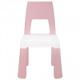Стол детский + стул BRABIX KIDS CS-003, 2-7 лет, пластик белый + розовый, 533291