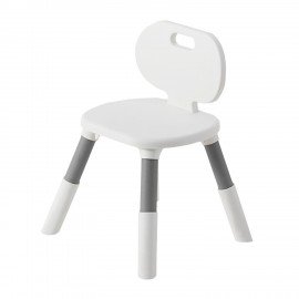 Стул детский растущий BRABIX KIDS CC-001, 2-8 лет, пластик серый + белый, 533293