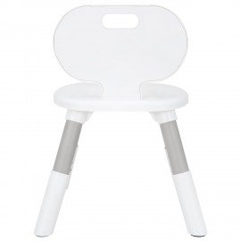 Стул детский растущий BRABIX KIDS CC-001, 2-8 лет, пластик серый + белый, 533293