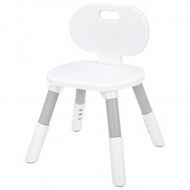 Стул детский растущий BRABIX KIDS CC-001, 2-8 лет, пластик серый + белый, 533293