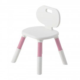 Стул детский BRABIX KIDS CC-001, 2-8 лет, пластик розовый + белый, 533294