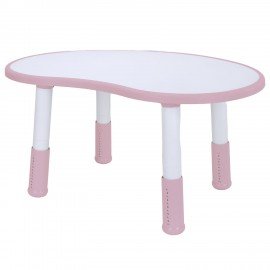 Стол детский BRABIX KIDS CT-002, растущий, 2-8 лет, растущий, пластик белый + розовый, 533295