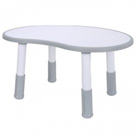 Стол детский BRABIX KIDS CT-002, растущий, 2-8 лет, пластик белый + серый, 533296