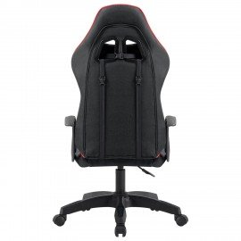 Кресло компьютерное DEFENDER Kraken, 2 подушки, ткань, черное/красное, ш/к 28313, 64677