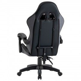 Кресло компьютерное DEFENDER Strider, 2 подушки, ткань/экокожа, черное/серое, ш/к 26715, 64056