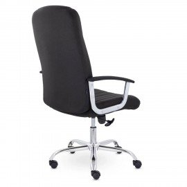Кресло офисное "Бостон", CH-277, хром, ткань, черный (М-16)