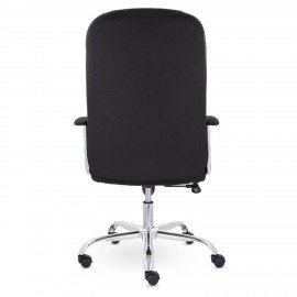 Кресло офисное "Бостон", CH-277, хром, ткань, черный (М-16)