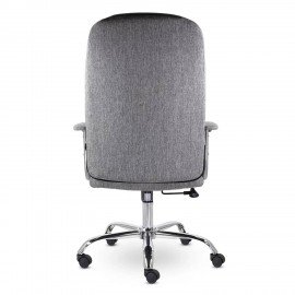 Кресло офисное "Бостон", CH-277, хром, ткань, серый (M-02)
