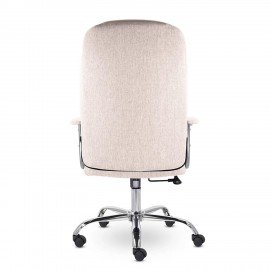 Кресло офисное "Бостон", CH-277, хром, ткань, бежевый (M-11)