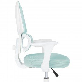 Кресло детское с поясничной поддержкой BRABIX KIDS "MG-225", сетка/ткань TW, голубое, 533317