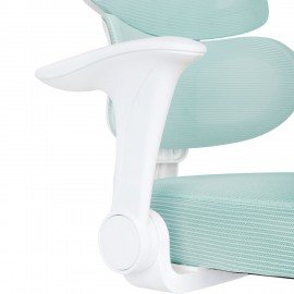 Кресло детское с поясничной поддержкой BRABIX KIDS "MG-225", сетка/ткань TW, голубое, 533317