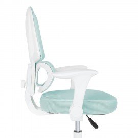 Кресло детское с поясничной поддержкой BRABIX KIDS "MG-225", сетка/ткань TW, голубое, 533317